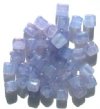 40 8x9mm Crystal Violet Pink Marble Cubes